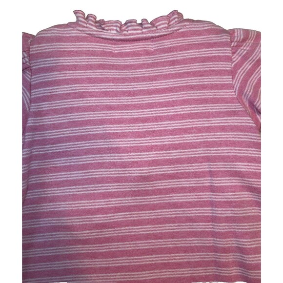 Ralph Lauren Vintage 90’s Pink Pajama With Cute Buttons White Striped Size 3M - Picture 9 of 9